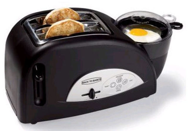 Toasters now cook eggs.