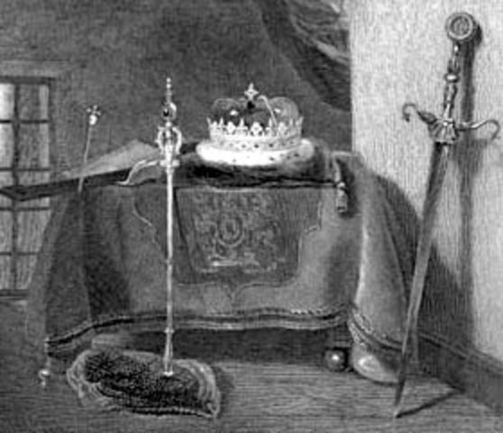 James I dies and Charles I accedes to the throne