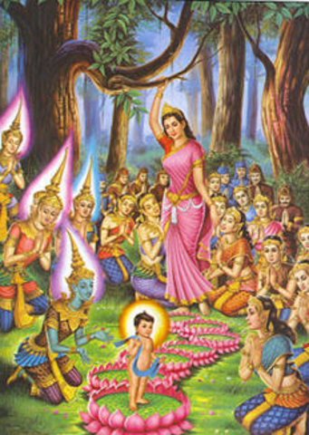 Birth on buddha