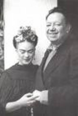 ,She met again with Diego Rivera