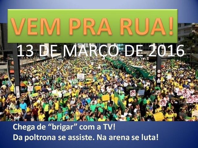 Protesto nacional contra governo Dilma