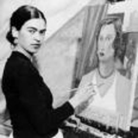 She painted her first painting