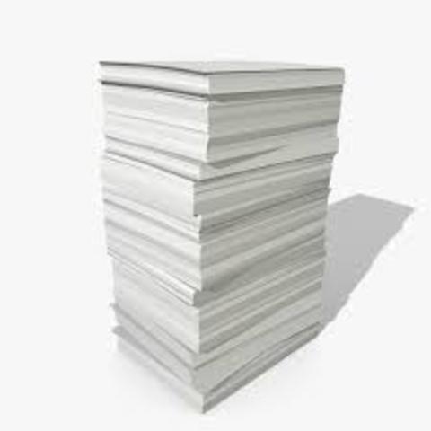 lack of paper hinders publication