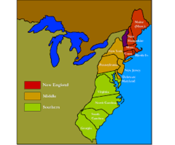 Year 1606-1663-13 Colonies
