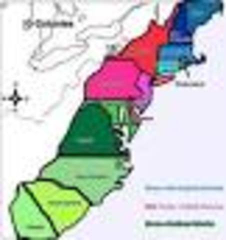 Year 1607-1636-13 colonies