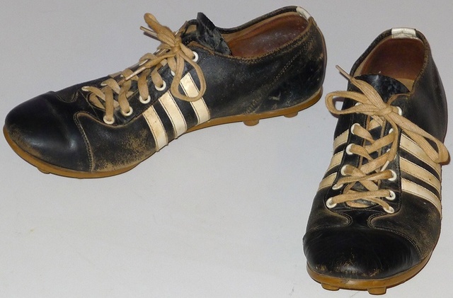 old soccer cleats