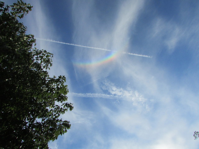 Flag Raising Ceremony ended with a rainbow.