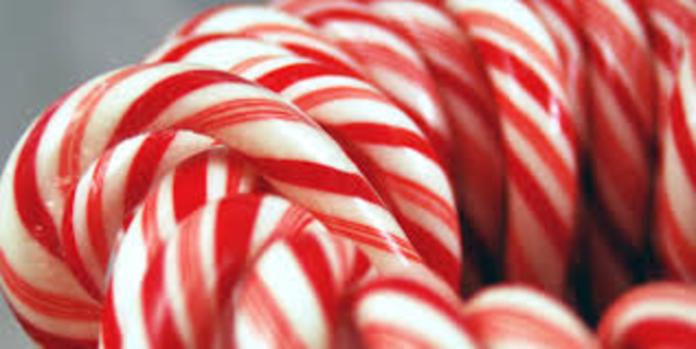 the first historical reference to a candy cane