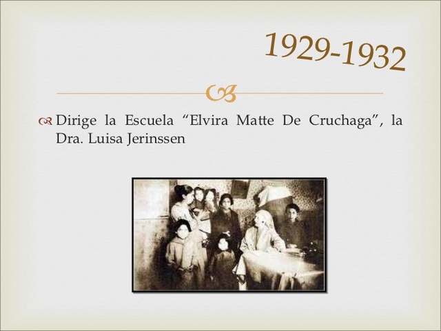 a Escuela "Elvira Matte de Cruchaga