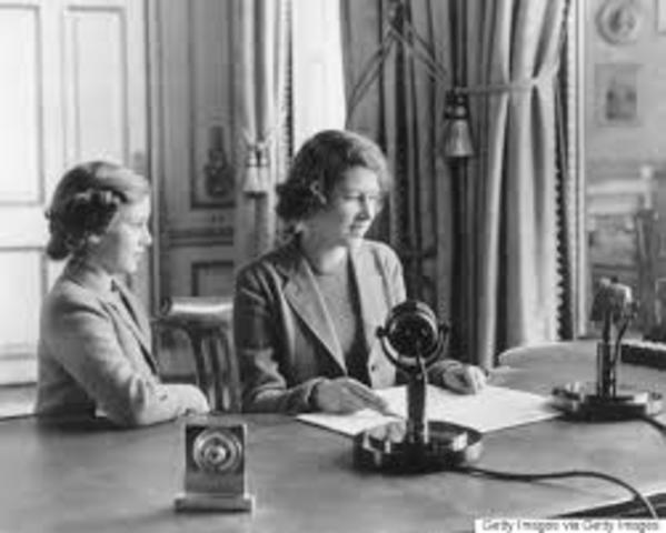 Princess Elizabeth delivers her first public speech