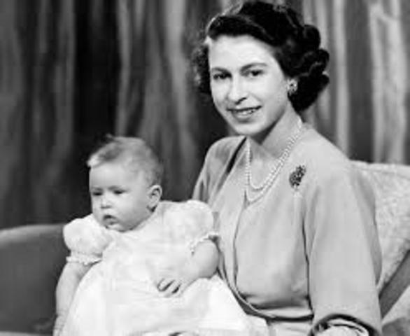 Princess Elizabeth has her first child, Prince Charles