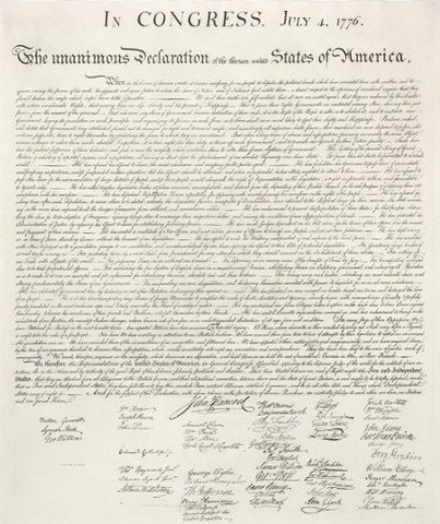 Signing of the Declaration of Independence