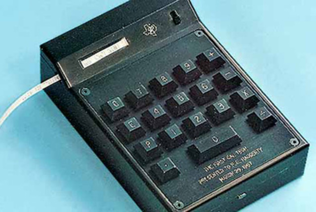 First Handheld Calculator
