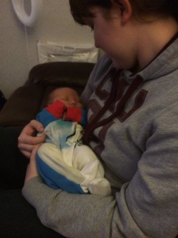 Second baby cousin born