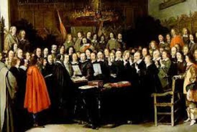 Peace of Westphalia (1648): the end of the Thirty Years' War and hope for religious toleration through the treaties of Osnabrück and Münster.