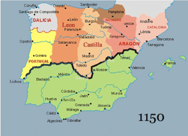 El reino de León (de 925 a 1230).