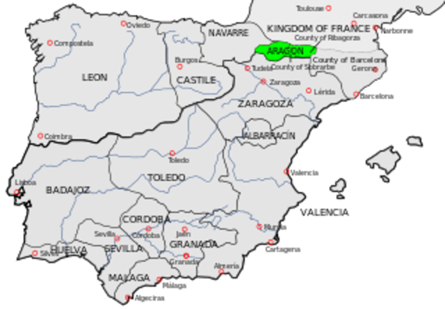 La Corona de Aragón.