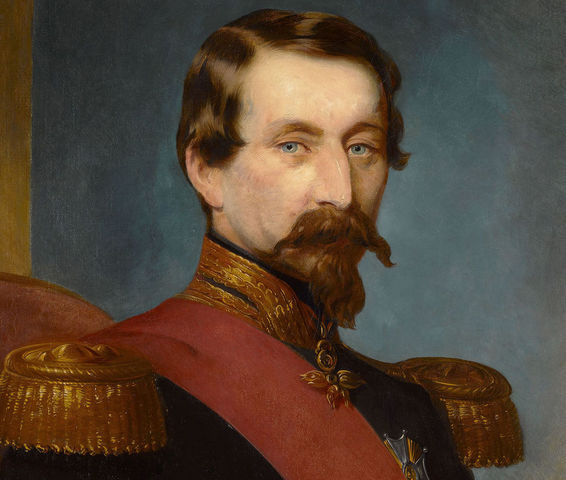 Napoleón III le brinda un premio de reconocimiento a Samuel Morse por su invento