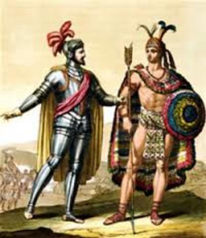 Los españoles toman como rehén a Moctezuma