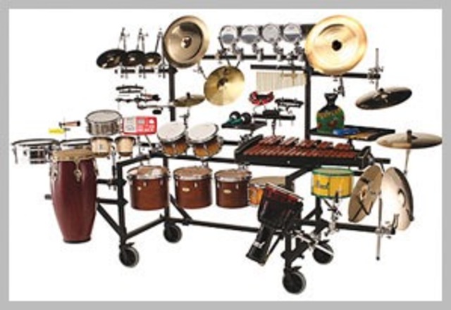 Started playing percussion in band