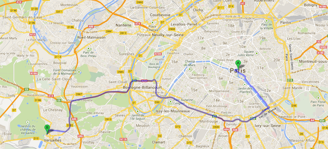 Paris to Versailles