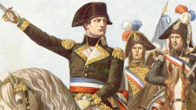 Napoleon enters, end of revolution