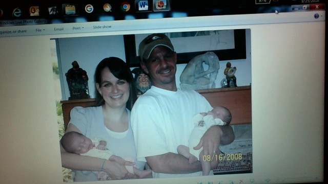 my twin cousins were born