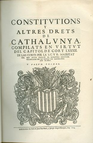 L'Arxiduc Carles jura les constitucions catalanes i es coronat rei