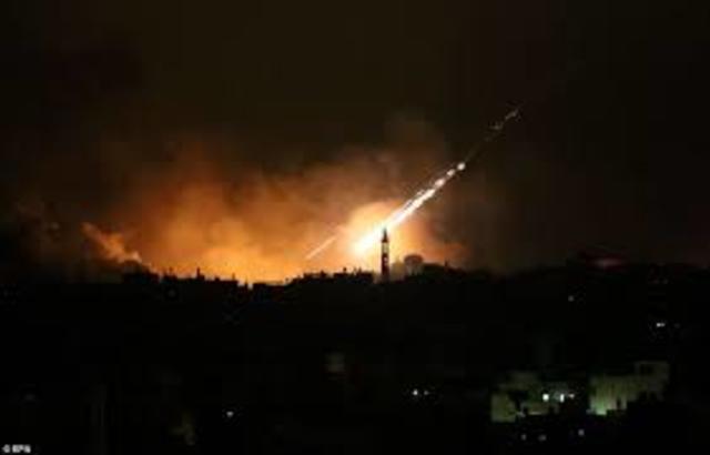 Palestinians in the Gaza Fire 60 rockets into Israel.