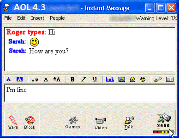 AOL Messenger and My First Email Account
