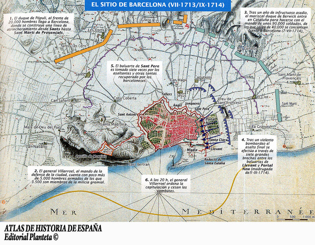 Inici del setge de Barcelona