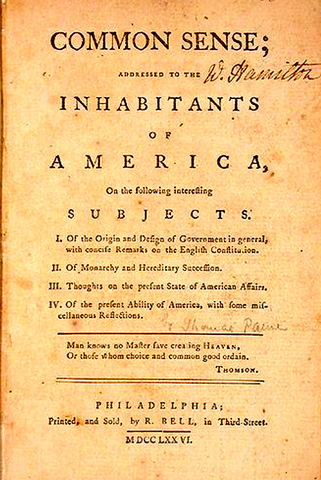 Common Sence, 1776