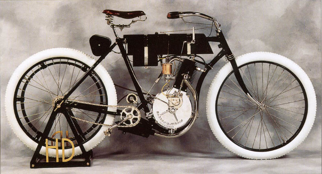 Construcción de la primera Harley-Davidson