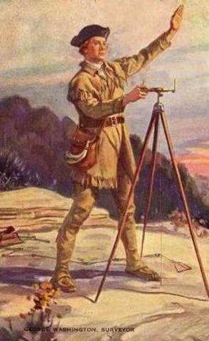 George Washington became a surveyor