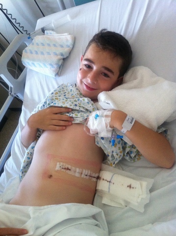 IN THE HOSPITAL FOR MY FIRST OPERATION