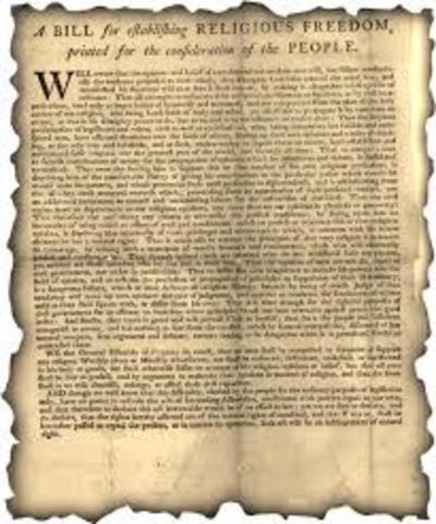 Bill for Establishing Religious Freedom