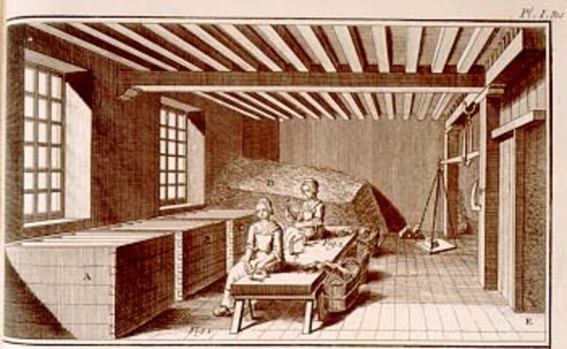 Paper is first mass-produced in Spain