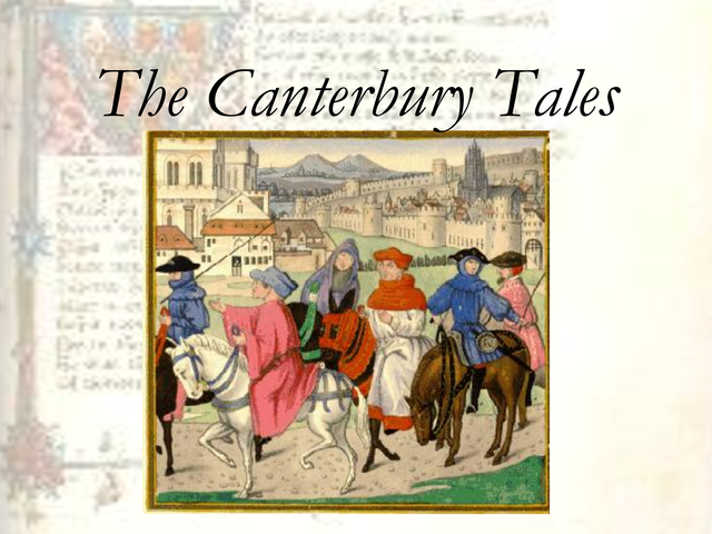 1387 Chaucer writes The Canterbury Tales