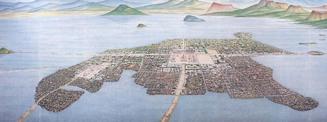 Severe floods in Tenochtitlan