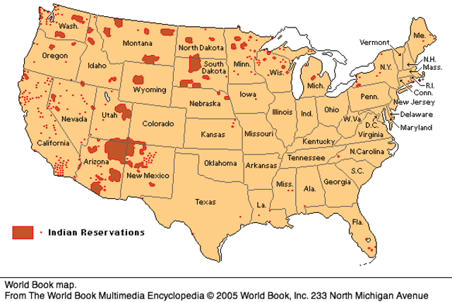 First Reservation for Native Americans