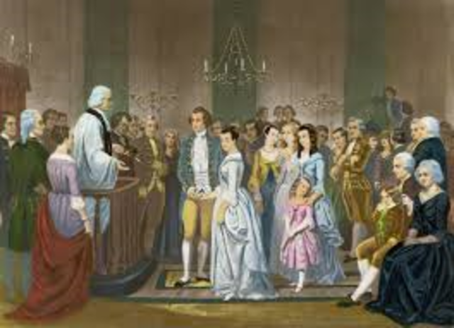 Washington marries Martha Custis