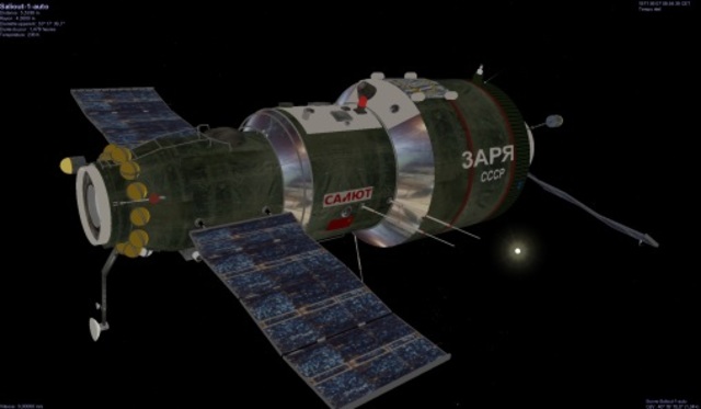 Primera estación espacial.