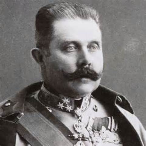 The assassinaiton of Archduke Franz Ferinand