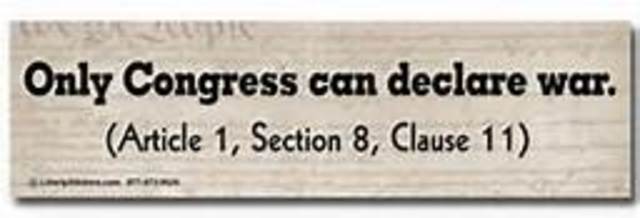 US declares war