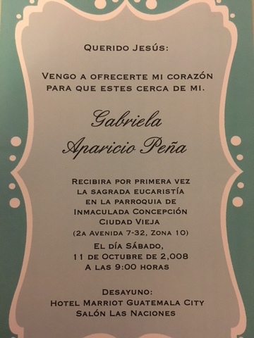 Mi Primera Comunión