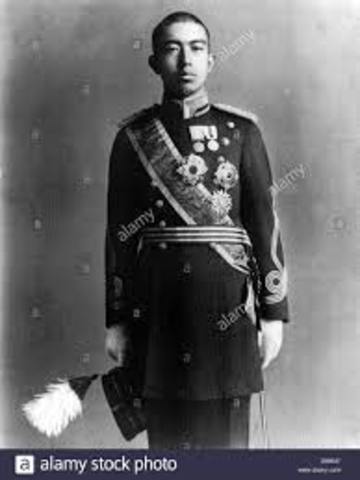 Hirohito becomes emperior of japan