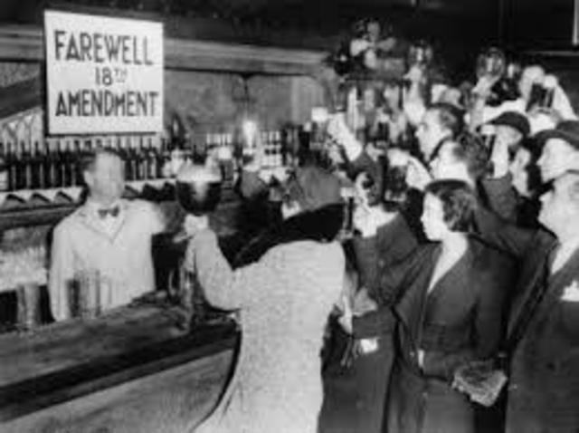 Passage of Prohition and end of Prohibition