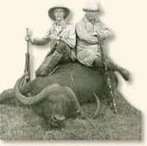 Leaves presidency, visits Africa