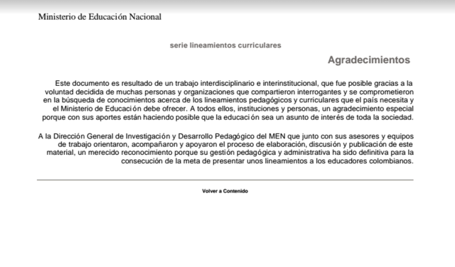 Lineamientos curriculares