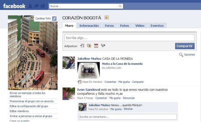 Facebook Bogotá.